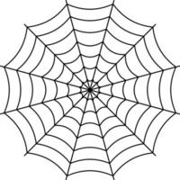 runda Spindel webb, spindelnät förvirring nätverk fälla vektor