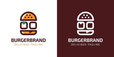 Brief oo Burger Logo, geeignet zum irgendein Geschäft verbunden zu Burger mit Ö oder oo Initialen. vektor