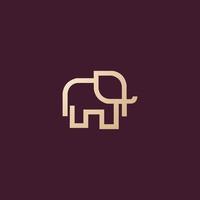 Luxus und kreativ Elefant Logo Design vektor