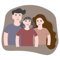 glücklich Familie Symbol Vektor Illustration Symbol