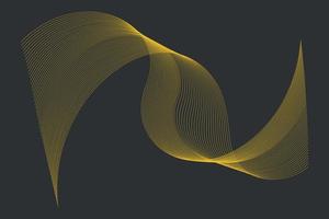 abstrakt Hintergrund mit Welle, abstrakt golden Welle braun Linien Hintergrund. vektor
