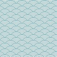 japanisches nahtloses Wellenmuster. orientalischer Neujahrshintergrund. Vektorillustration.print vektor