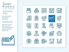 finansiella ikon pack disposition finansiella vektor