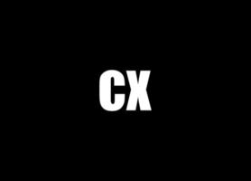 cx logotyp design och företag logotyp vektor