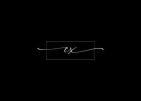 cx logotyp design och företag logotyp vektor