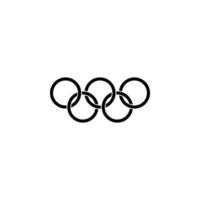 olympisch Ringe Vektor Symbol