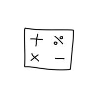 mathematisch Zeichen skizzieren Vektor Symbol