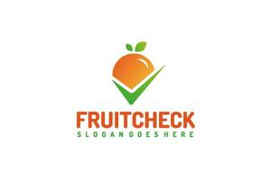 Frucht-Check-Logo vektor