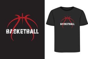 Vektor Basketball t Shirt, Jahrgang Basketball t Hemd