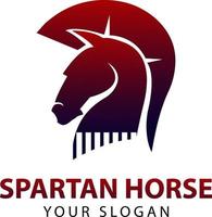 spartanisch Pferd Logo, spartanisch Vektor Logo