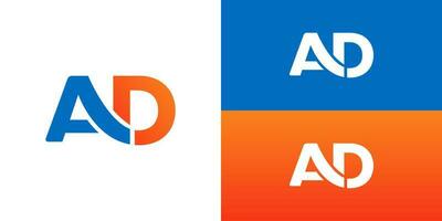 Brief Anzeige Logo Gradient Blau Orange Vektor