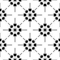 modern geometri mönster, svart och vit abstrakt bakgrund, trendig skriva ut, svartvit retro textur vektor