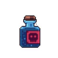 vergiften Flasche im Pixel Kunst Stil vektor