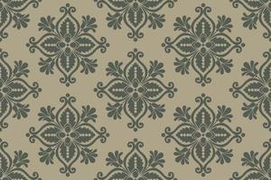 Blumen- nahtlos Muster. Vektor indisch dekorativ Hintergrund. Batik Indonesien. bunt Muster mit Paisley und stilisiert Blumen. Design zum Verpackung Papier, Abdeckung, Stoff, Textil, Hintergrund, Vorhänge