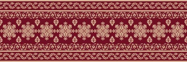 Blumen- nahtlos Muster. Vektor indisch dekorativ Hintergrund. Batik Indonesien. bunt Muster mit Paisley und stilisiert Blumen. Design zum Verpackung Papier, Abdeckung, Stoff, Textil, Hintergrund, Vorhänge