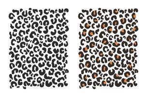 leopard bakgrundsmönster leopard djurhud isolerad på vit bakgrund vektor