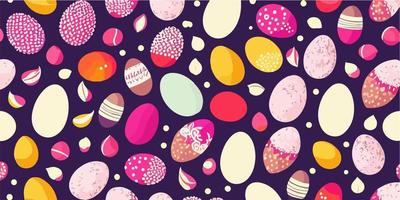 vektor färgrik påsk ägg dekorationer för parter och evenemang