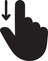 hand ikon symbol vektor bild. illustration av de isolerat finger hand Rör mänsklig design. eps 10