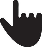 Hand Symbol Symbol Vektor Bild. Illustration von das isoliert Finger Hand berühren Mensch Design. eps 10