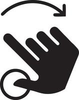 Hand Symbol Symbol Vektor Bild. Illustration von das isoliert Finger Hand berühren Mensch Design. eps 10