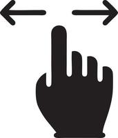 hand ikon symbol vektor bild. illustration av de isolerat finger hand Rör mänsklig design. eps 10