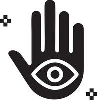 Hand Symbol Symbol Vektor Bild. Illustration von das isoliert Finger Hand berühren Mensch Design. eps 10