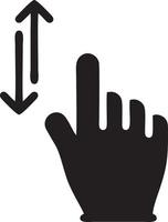 hand ikon symbol vektor bild. illustration av de isolerat finger hand Rör mänsklig design. eps 10