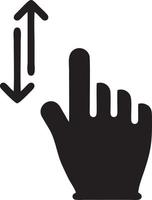 Hand Symbol Symbol Vektor Bild. Illustration von das isoliert Finger Hand berühren Mensch Design. eps 10