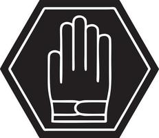 Hand Symbol Symbol Vektor Bild. Illustration von das isoliert Finger Hand berühren Mensch Design. eps 10