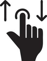 hand ikon symbol vektor bild. illustration av de isolerat finger hand Rör mänsklig design. eps 10