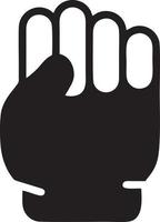 Hand Symbol Symbol Vektor Bild. Illustration von das isoliert Finger Hand berühren Mensch Design. eps 10