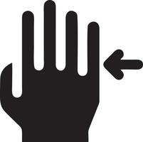 hand ikon symbol vektor bild. illustration av de isolerat finger hand Rör mänsklig design. eps 10