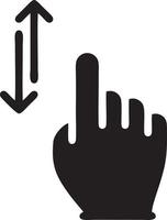 hand ikon symbol vektor bild. illustration av de isolerat finger hand Rör mänsklig design. eps 10