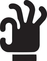 Hand Symbol Symbol Vektor Bild. Illustration von das isoliert Finger Hand berühren Mensch Design. eps 10