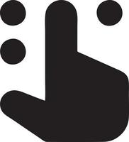 hand ikon symbol vektor bild. illustration av de isolerat finger hand Rör mänsklig design. eps 10