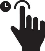 hand ikon symbol vektor bild. illustration av de isolerat finger hand Rör mänsklig design. eps 10