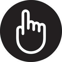 hand ikon symbol vektor bild. illustration av de isolerat finger hand Rör mänsklig design. eps 10