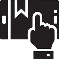 hand ikon symbol vektor bild. illustration av de isolerat finger hand Rör mänsklig design. eps 10