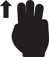 hand ikon symbol vektor bild. illustration av de isolerat finger hand Rör mänsklig design. eps 10