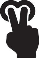 Hand Symbol Symbol Vektor Bild. Illustration von das isoliert Finger Hand berühren Mensch Design. eps 10