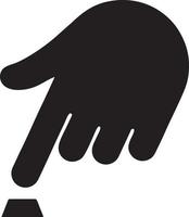 hand ikon symbol vektor bild. illustration av de isolerat finger hand Rör mänsklig design. eps 10