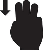 hand ikon symbol vektor bild. illustration av de isolerat finger hand Rör mänsklig design. eps 10