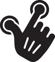 hand ikon symbol vektor bild. illustration av de isolerat finger hand Rör mänsklig design. eps 10