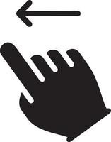 hand ikon symbol vektor bild. illustration av de isolerat finger hand Rör mänsklig design. eps 10