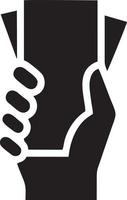 Hand Symbol Symbol Vektor Bild. Illustration von das isoliert Finger Hand berühren Mensch Design. eps 10