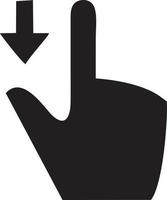 hand ikon symbol vektor bild. illustration av de isolerat finger hand Rör mänsklig design. eps 10