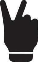 hand ikon symbol vektor bild. illustration av de isolerat finger hand Rör mänsklig design. eps 10