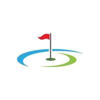 golf logotyp mall ikon design vektor