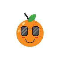 Orange Charakter süß Vektor Logo Symbol.