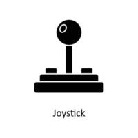 Joystick Vektor solide Symbole. einfach Lager Illustration Lager